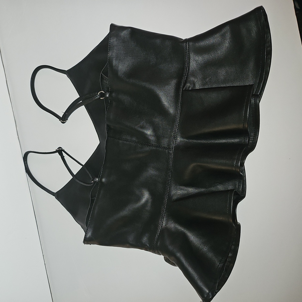 Forever 21 Faux Leather Top (S)